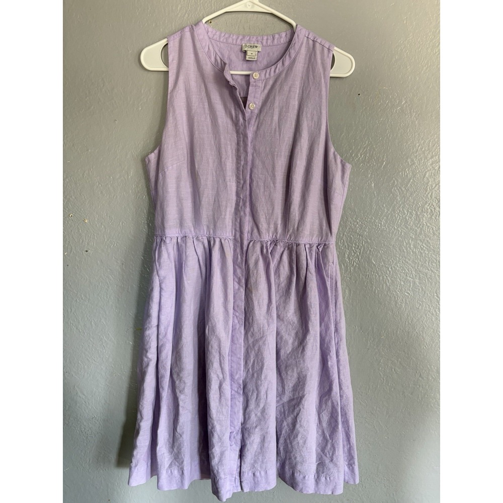 L.L. Bean Sleeveless Lavender Cotton Dress
